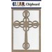 Clear Scraps - Chipboard Embellishments - Celtic Cross