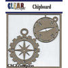 Clear Scraps - Chipboard Embellishments - Compasses