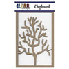 Clear Scraps - Chipboard Embellishments - Coral