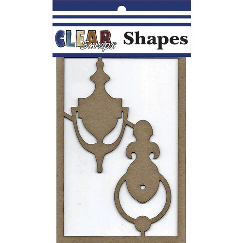 Clear Scraps - Chipboard Embellishments - Door Knockers