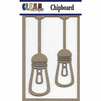 Clear Scraps - Chipboard Embellishments - Edison Lights
