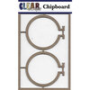 Clear Scraps - Chipboard Embellishments - Embroidery Hoops