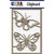 Clear Scraps - Chipboard Embellishments - Fancy Butterflies
