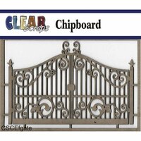Clear Scraps - Chipboard Embellishments - Fancy Gate