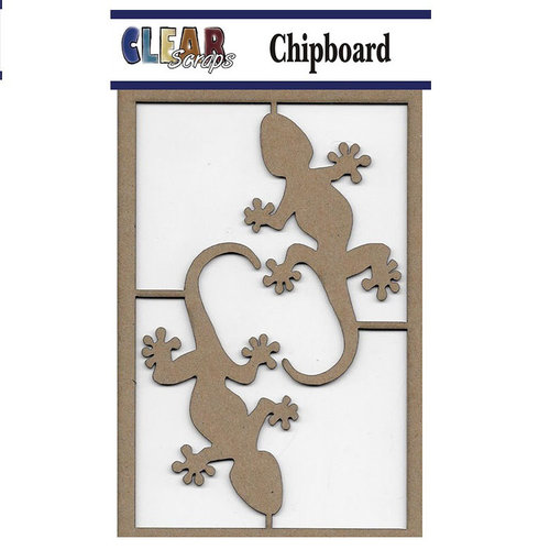 Clear Scraps - Chipboard Embellishments - Geckos