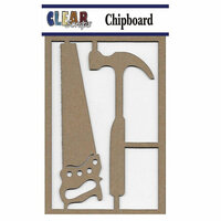 Clear Scraps - Chipboard Embellishments - Hammer n Saw