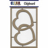 Clear Scraps - Chipboard Embellishments - Hearts 2