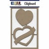 Clear Scraps - Chipboard Embellishments - Heart Sign