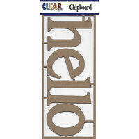 Clear Scraps - Chipboard Embellishments - Hello