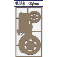 Clear Scraps - Chipboard Embellishments - Large Tractor
