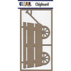 Clear Scraps - Chipboard Embellishments - Large Wagon