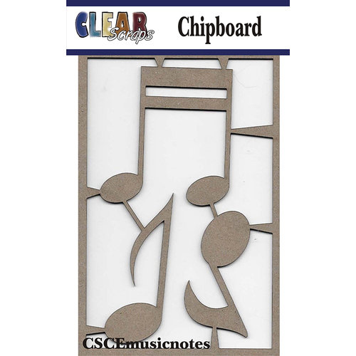 Clear Scraps - Chipboard Embellishments - Music Notes