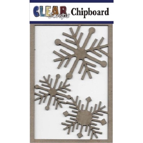 Clear Scraps - Chipboard Embellishments - Nordic Snowflakes