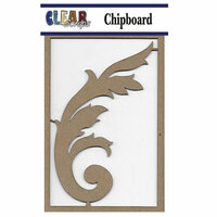 Clear Scraps - Chipboard Embellishments - Ornate Flourish