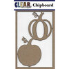 Clear Scraps - Chipboard Embellishments - Pumpkins