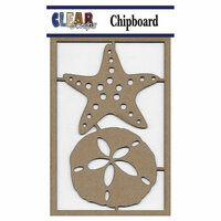Clear Scraps - Chipboard Embellishments - Sand dollar n Starfish