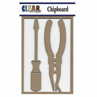 Clear Scraps - Chipboard Embellishments - Screwdriver n Pliers