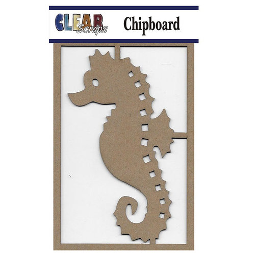 Clear Scraps - Chipboard Embellishments - Seahorse