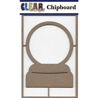 Clear Scraps - Chipboard Embellishments - Snowglobe