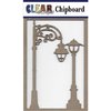 Clear Scraps - Chipboard Embellishments - Street Lights