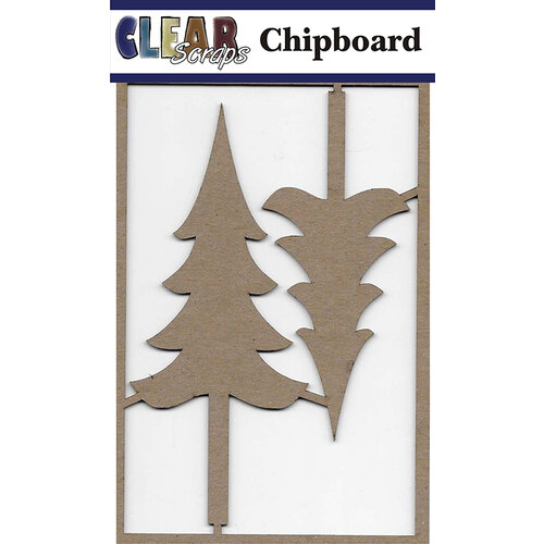 Clear Scraps - Chipboard Embellishments - Tall Trees