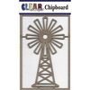 Clear Scraps - Chipboard Embellishments - Windmill