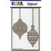 Clear Scraps - Christmas - Chipboard Embellishments - X-mas Bulbs