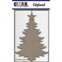 Clear Scraps - Christmas - Chipboard Embellishments - X-mas Tree