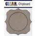 Clear Scraps - Chipboard Frame - Circle Deco
