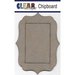 Clear Scraps - Chipboard Frame - Rectangle Deco