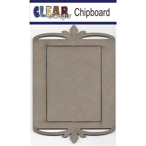 Clear Scraps - Chipboard Frame - Rectangle Deco Top