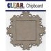Clear Scraps - Chipboard Frame - Square Fancy