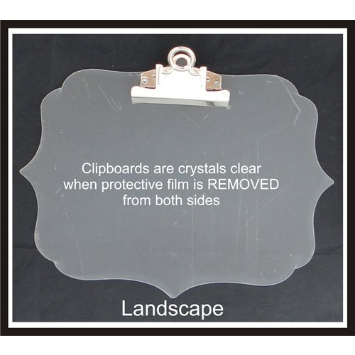 Clear Scraps - Acrylic Clipboard - Deco Landscape - Large