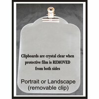 Clear Scraps - Acrylic Clipboard - Mini - Vintage