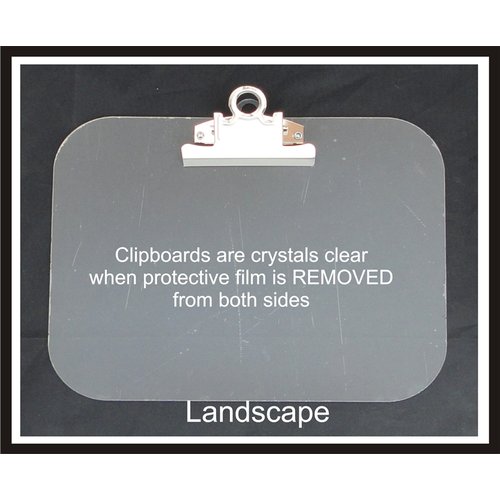 Clear Scraps - Acrylic Clipboard - Regular Landscape - Large
