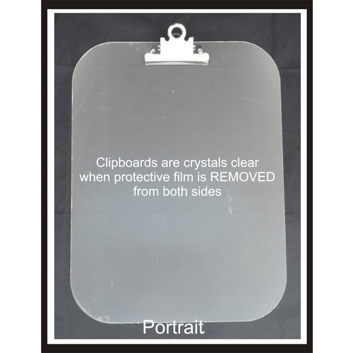 Clear Scraps - Acrylic Clipboard - Regular Portrait - Large