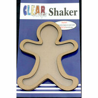 Clear Scraps - Christmas - Shakers - Gingerbread Man