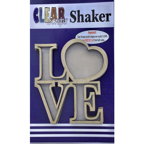 Clear Scraps - Shakers - Love