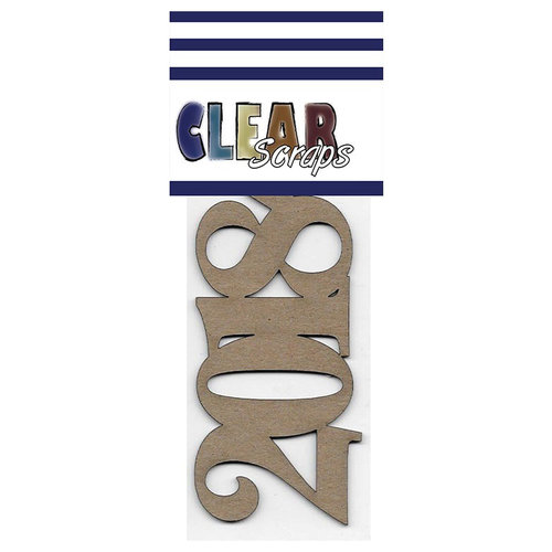 Clear Scraps - Chipboard Embellishments - Word - Script - 2018