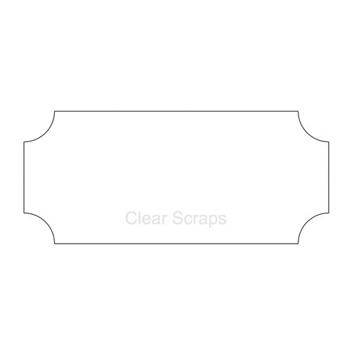 Clear Scraps - Clear Acrylic Plaque - Deco 1