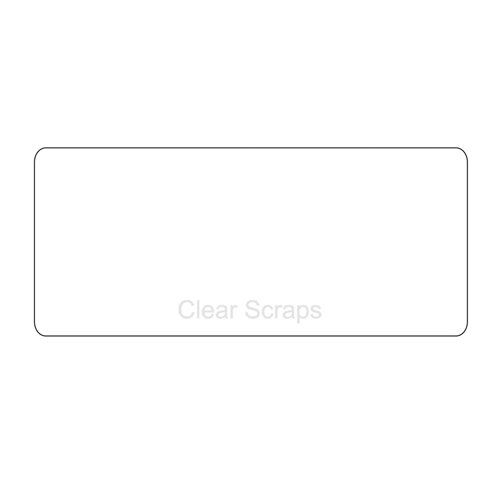 Clear Scraps - Clear Acrylic Plaque - Rectangle