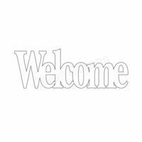 Clear Scraps - Expressions - Clear Titles - Large - Welcome