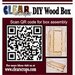 Clear Scraps - Memory Dex Collection - DIY Wood Box - 12 Inch High Back