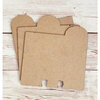 Clear Scraps - Memory Dex Collection - Chipboard Dividers - Rounded Tab