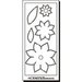 Clear Scraps - Clear Mixers - Clear Acrylic Stencil - Flowers