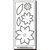 Clear Scraps - Clear Mixers - Clear Acrylic Stencil - Flowers