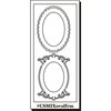 Clear Scraps - Clear Mixers - Clear Acrylic Stencil - Oval Frames
