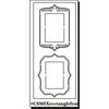 Clear Scraps - Clear Mixers - Clear Acrylic Stencil - Rectangle Frames