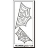 Clear Scraps - Clear Mixers - Clear Acrylic Stencil - Spider Webs