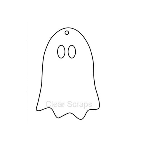 Clear Scraps - Halloween - Clear Album - Mini Ghost